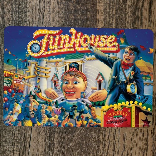 Arcade Games & Vending Llc - Funhouse Metal Wall Sign Video Game