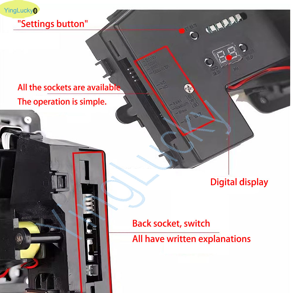 Colorful LED Multi Coin Accept - Arcade Ticket Machine review and price