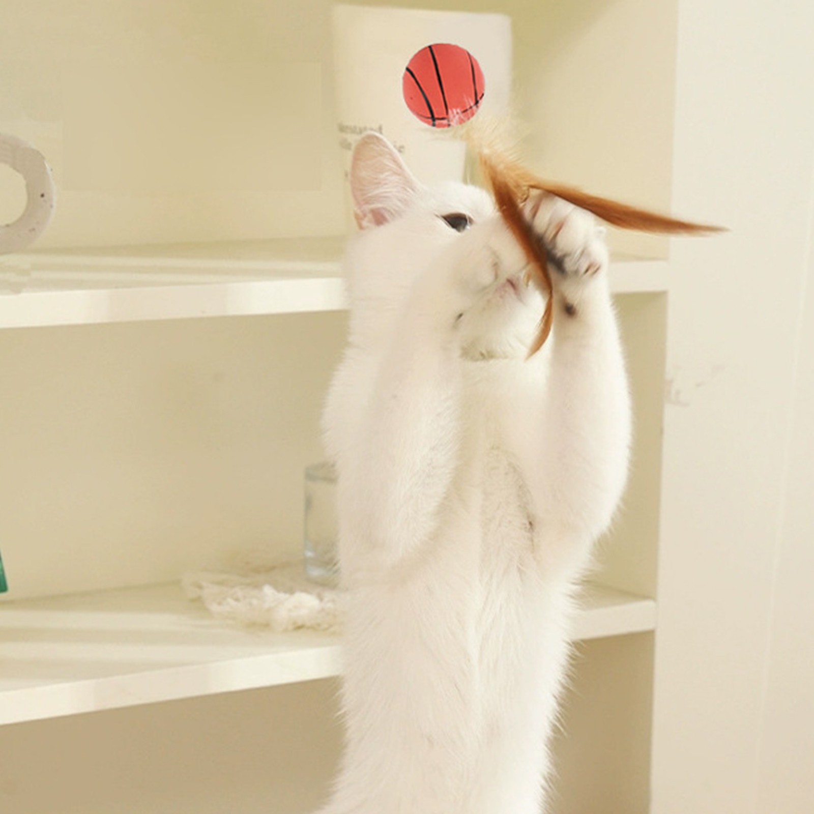 Cat Feather Ball Toys Interact - Basketball Arcade Game review and price